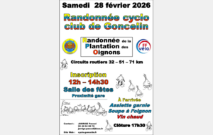 Cyclo Club Goncelin - Randonnée de la plantation des Oignons